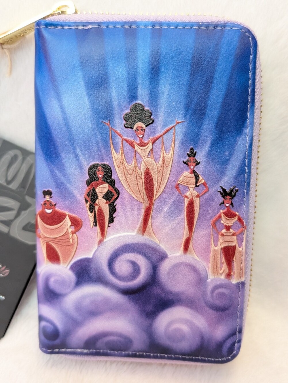 Low start 🔥 Loungefly Hercules the Muses disney Zip Around Wallet NWT - Picture 2 of 4